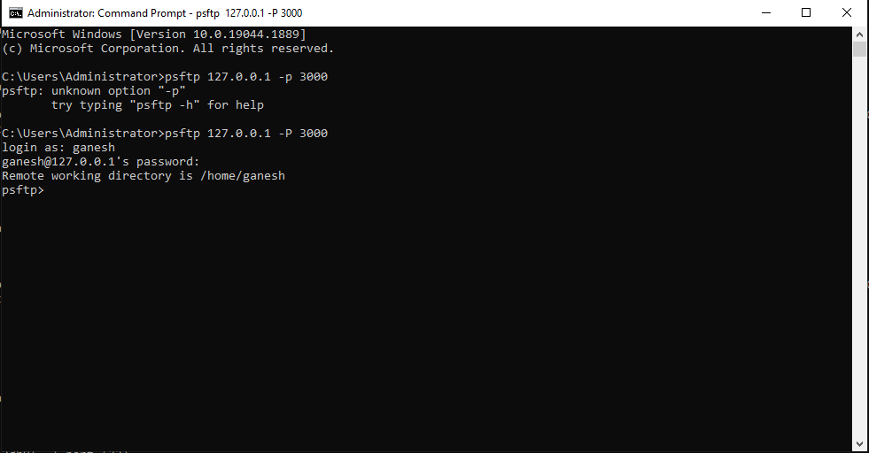 IoT Remote SSH and Secure File Transfer using PuTTY PSFTP command line file transfer